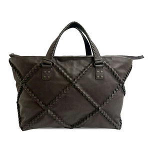 Pre-Loved Bottega Veneta Nappa Diamond Intrecciato Tote